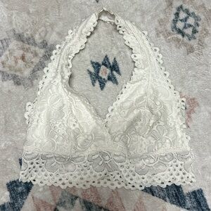 Size small white halter bralette